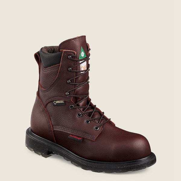 Safety Støvler Herre - Red Wing Supersole® 2.0 - 8-Inch Insulated Waterproof Csa Toe - Bordeaux - IL